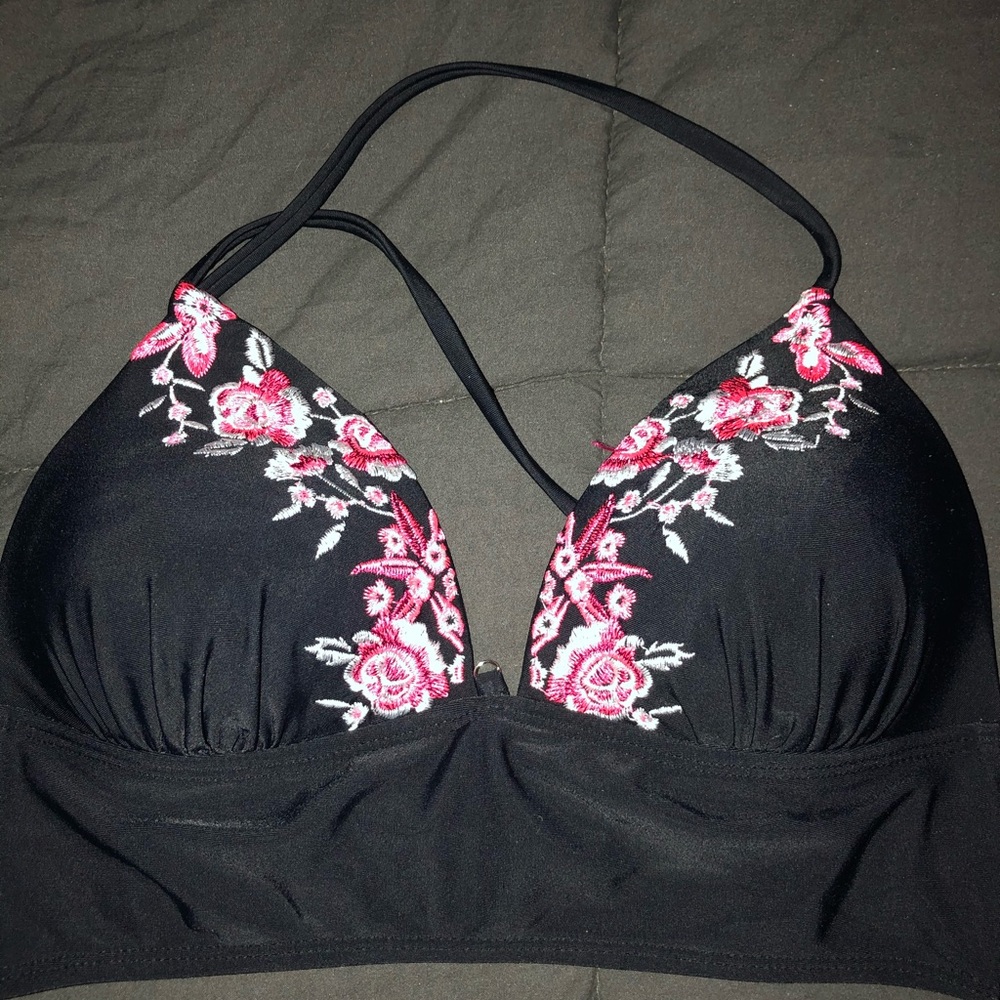 Hula Honey Floral Bathing Suit Top